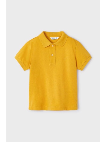 παιδικά βαμβακερά μπλουζάκια πόλο mayoral χρώμα κίτρινο