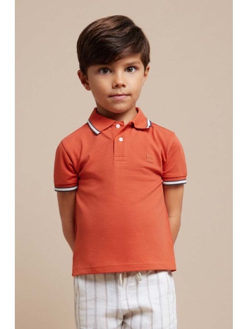 παιδικό πουκάμισο πόλο mayoral χρώμα κόκκινο 95% βαμβάκι
