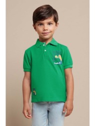 παιδικό πουκάμισο πόλο mayoral χρώμα: πράσινο 99% βαμβάκι, 1% σπαντέξ