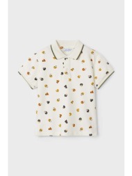 παιδικό πουκάμισο πόλο mayoral χρώμα: μπεζ 95% βαμβάκι, 5% σπαντέξ