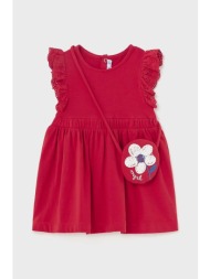 φόρεμα μωρού mayoral χρώμα: κόκκινο 95% βαμβάκι, 5% σπαντέξ