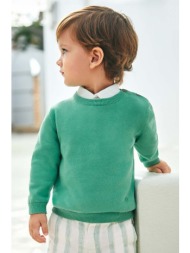 βρεφικό βαμβακερό πουλόβερ mayoral χρώμα: πράσινο 100% βαμβάκι
