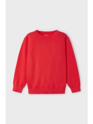 παιδικό βαμβακερό πουλόβερ mayoral χρώμα: κόκκινο 100% βαμβάκι