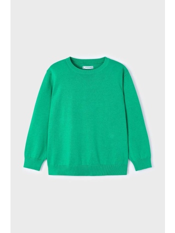 παιδικό βαμβακερό πουλόβερ mayoral χρώμα πράσινο 100%