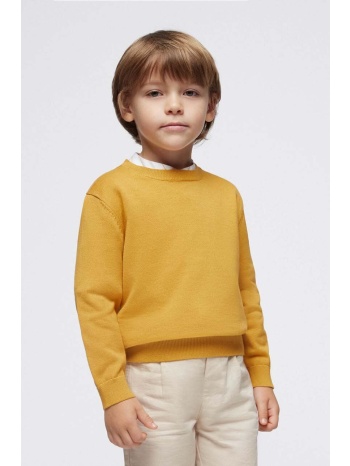 παιδικό βαμβακερό πουλόβερ mayoral χρώμα κίτρινο 100%