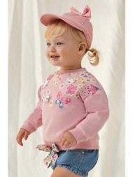 παιδικό πουλόβερ mayoral χρώμα: ροζ 95% βαμβάκι, 5% σπαντέξ