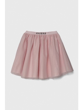παιδική φούστα guess χρώμα ροζ κύριο υλικό 100%