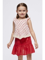 παιδική βαμβακερή φούστα mayoral χρώμα: μοβ 100% βαμβάκι