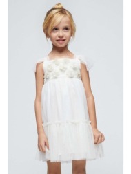 παιδικό φόρεμα mayoral χρώμα: μπεζ υλικό 1: 100% πολυεστέρας
υλικό 2: 100% βαμβάκι