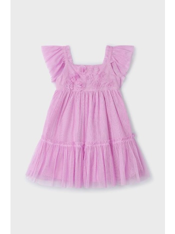 παιδικό φόρεμα mayoral χρώμα μοβ υλικό 1 100%