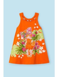 παιδικό φόρεμα mayoral χρώμα: πορτοκαλί 95% βαμβάκι, 5% σπαντέξ