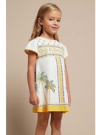 παιδικό φόρεμα mayoral χρώμα κίτρινο 92% βαμβάκι, 8%