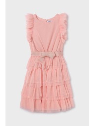 παιδικό φόρεμα mayoral χρώμα: ροζ υλικό 1: 100% πολυεστέρας
υλικό 2: 65% πολυεστέρας, 35% βαμβάκι