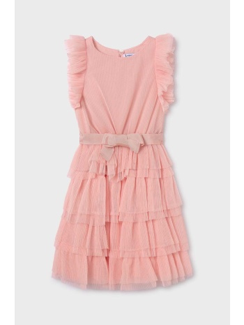 παιδικό φόρεμα mayoral χρώμα ροζ υλικό 1 100%