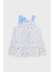 φόρεμα μωρού mayoral χρώμα: άσπρο 95% βαμβάκι, 4% πολυεστέρας, 1% σπαντέξ