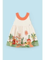 φόρεμα μωρού mayoral χρώμα: πορτοκαλί 95% βαμβάκι, 5% σπαντέξ