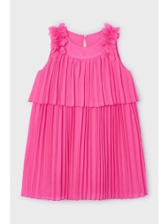 παιδικό φόρεμα mayoral χρώμα: ροζ υλικό 1: 100% πολυεστέρας
υλικό 2: 80% πολυεστέρας, 20% βαμβάκι
