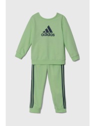 παιδική φόρμα adidas χρώμα: πράσινο 70% βαμβάκι, 30% ανακυκλωμένος πολυεστέρας