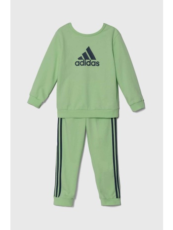 παιδική φόρμα adidas χρώμα πράσινο 70% βαμβάκι, 30%