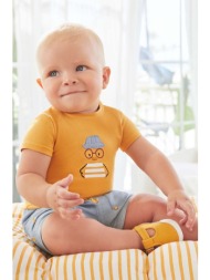 σετ μωρού mayoral newborn χρώμα: κίτρινο 100% βαμβάκι