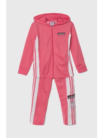 παιδική φόρμα adidas originals χρώμα ροζ 100%