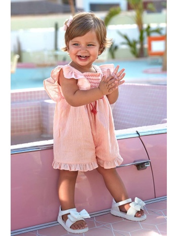 βρεφική βαμβακερή φόρμα mayoral χρώμα ροζ 100% βαμβάκι