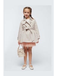 παιδικό παλτό mayoral χρώμα: μπεζ κύριο υλικό: 100% βαμβάκι
φόδρα: 100% πολυεστέρας