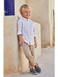 παντελόνι με λινό μείγμα για παιδιά mayoral χρώμα: μπεζ 75% βαμβάκι, 25% λινάρι