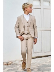 παντελόνι με λινό μείγμα για παιδιά mayoral χρώμα: γκρι 92% βαμβάκι, 8% λινάρι