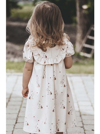παιδικό φόρεμα that`s mine elisa χρώμα μπεζ 48% οργανικό
