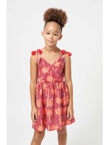 παιδικό φόρεμα mayoral χρώμα πορτοκαλί 95% πολυεστέρας, 5%