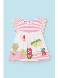 φόρεμα μωρού mayoral newborn χρώμα: ροζ 95% βαμβάκι, 5% σπαντέξ