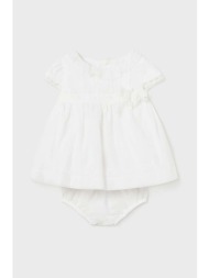 φόρεμα μωρού mayoral newborn χρώμα: μπεζ κύριο υλικό: 95% πολυεστέρας, 5% πολυαμίδη
πρόσθετο υλικό: 