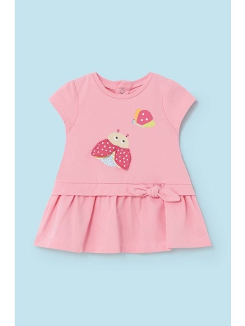 φόρεμα μωρού mayoral newborn χρώμα ροζ 95% βαμβάκι, 5%