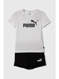 παιδικό σετ puma logo tee & shorts set χρώμα: άσπρο υλικό 1: 100% βαμβάκι
υλικό 2: 68% βαμβάκι, 32% 