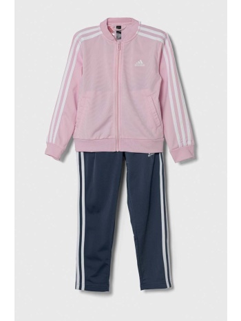 παιδική φόρμα adidas χρώμα ροζ κύριο υλικό 100%