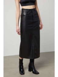 φούστα answear lab χρώμα: μαύρο 100% poliuretan