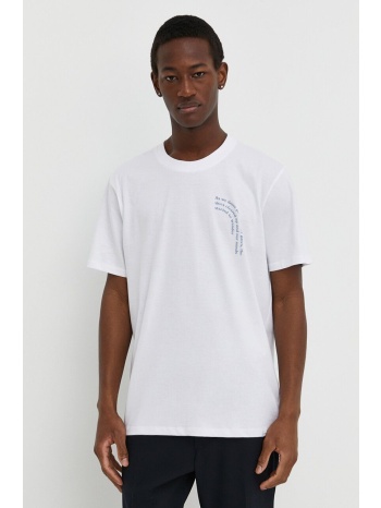 βαμβακερό μπλουζάκι les deux ανδρικά, χρώμα άσπρο 100%