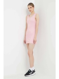 φόρεμα guess χρώμα: ροζ 93% βισκόζη, 7% σπαντέξ