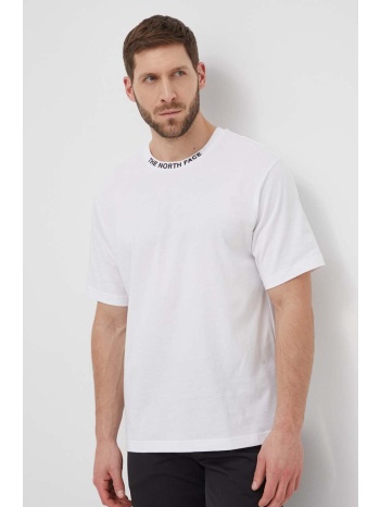 βαμβακερό μπλουζάκι the north face ανδρικά, χρώμα άσπρο