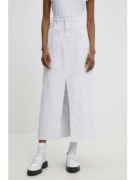 τζιν φούστα answear lab χρώμα: άσπρο 100% βαμβάκι