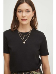 βαμβακερό μπλουζάκι medicine γυναικεία, χρώμα: μαύρο 100% βαμβάκι