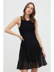 φόρεμα silvian heach χρώμα: μαύρο 75% βισκόζη, 25% νάιλον