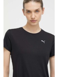 μπλουζάκι προπόνησης puma favorites χρώμα: μαύρο, 525061 100% πολυεστέρας