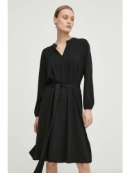φόρεμα marc o`polo χρώμα: μαύρο 48% modal, 47% βαμβάκι, 5% σπαντέξ