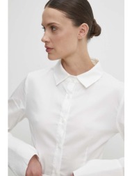 πουκάμισο answear lab χρώμα: άσπρο 75% πολυεστέρας, 25% βαμβάκι