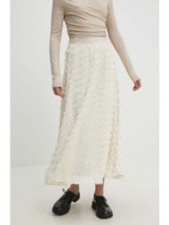 βαμβακερή φούστα answear lab χρώμα: μπεζ 100% βαμβάκι