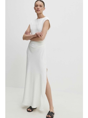 φόρεμα answear lab χρώμα άσπρο 60% πολυεστέρας, 40% βισκόζη