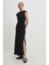 φόρεμα answear lab χρώμα: μαύρο 60% πολυεστέρας, 40% βισκόζη