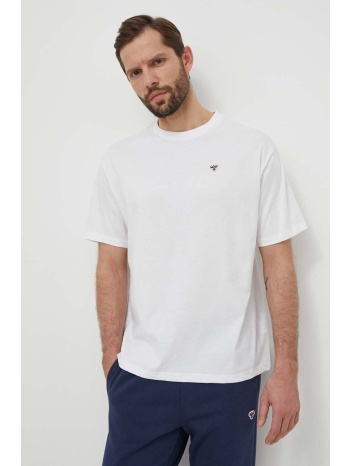 βαμβακερό μπλουζάκι hummel χρώμα άσπρο 100% βαμβάκι
